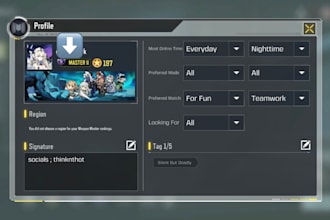 offering virtual gaming companionship services via callofduty mobile
