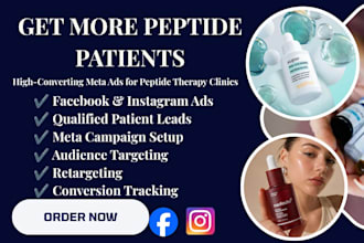 run high converting facebook and instagram ads for peptide therapy clinics