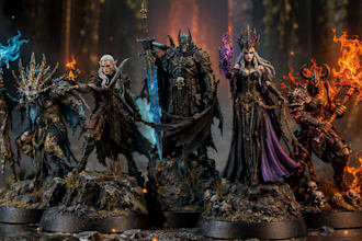 do 3d print and paint modelling action figure miniature painting for resin print