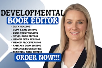 developmental book editor fantasy book romance novel memoir christian book