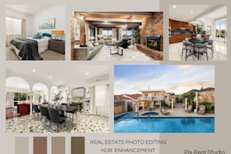 do professional real estate photo editing and hdr enhancement in 12 hours