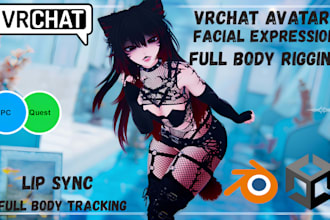 create custom vrchat avatar, vrc avatar, vrm, warudo, nsfw avatar for pc, quest