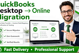 quickbooks desktop to online data migration custom field mapping testing
