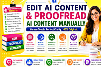 manually edit and proofread ai content for clear, natural flow