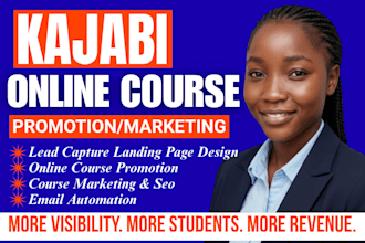 kajabi online course promotion teachable thinkific course marketing sales expert