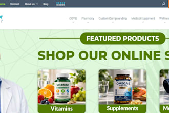 build a research peptide website and woocommerce peptide store