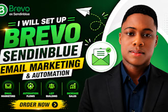 set up brevo sendinblue email marketing and automation