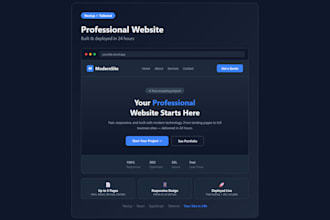 build a professional website