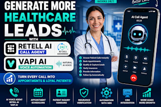generate healthcare leads using retell ai call agent vapi ai voice automation