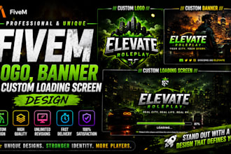create fivem logo, banner and custom loading screen design