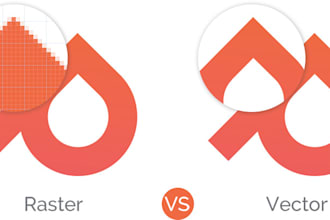 vectorise or redraw logo and picture