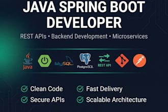 java spring boot rest apis and backend applications