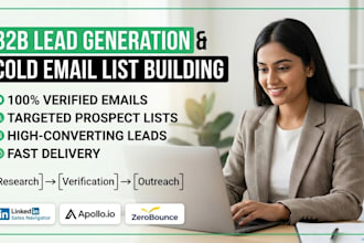 do cold email list building and targeted b2b lead generation
