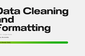 clean, format and prepare your data for analysis