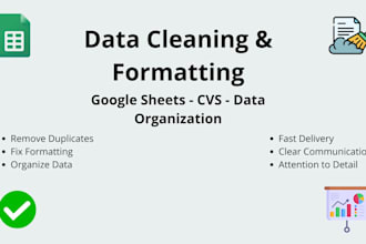 clean, format and prepare your data for analysis