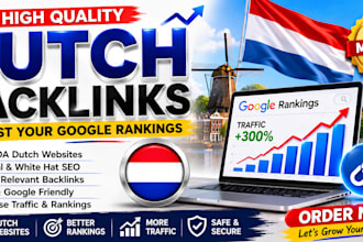 build high da dutch backlinks for dutch SEO, linkbuilding and google rankings
