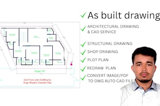 do as built drawing, architecture, structure redraw autocad