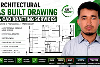do as built drawing, architectural and structural redraw