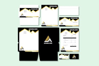 design business card, letterhead, envelope and stationery