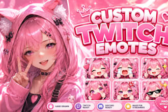 create custom twitch emotes, subscriber badges, and discord emojis