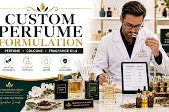 develop custom perfume fragrance and cologne formulation