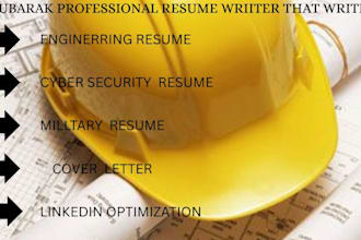 engineering resume cybersecurity resume military resume cover letter linkedin
