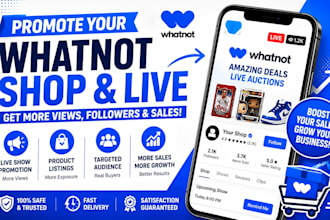 promote your whatnot shop live whatnot promotion product listings whatnot sales