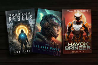 do a professional book cover, paperback, ebook hardcover and dust jacket