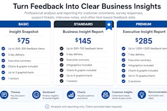 turn your data into a clear business insights report