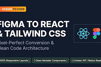 convert figma to react tailwind CSS or refactor your code