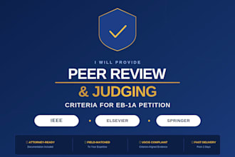 provide peer review judging roles in ieee elsevier eb1a eb1