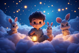 create childrens story book illustrations