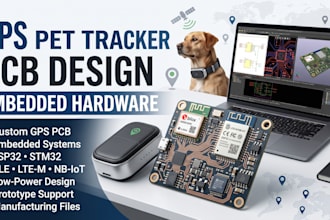 design gps pet tracker pcb and embedded hardware