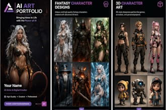 create ai generated character or concept art within 24 hours
