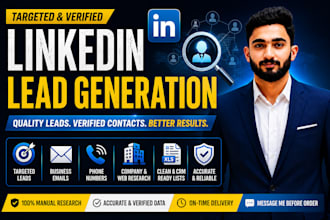 do linkedin lead generation and email list building