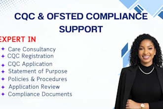 help with cqc registration application and compliance documentation