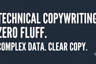 write clear and precise technical copywriting for your business