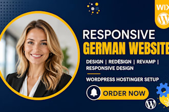 redesign german website wix website hostinger wordpress website godaddy website