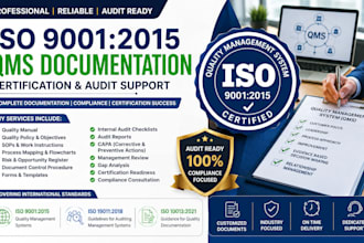 iso 9001 iso 19011 iso 10013 qms documentation audit certification support