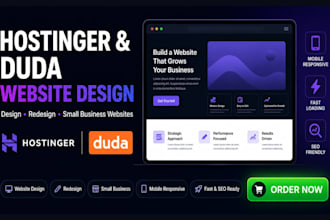 hostinger website design duda website design hostinger website redesign