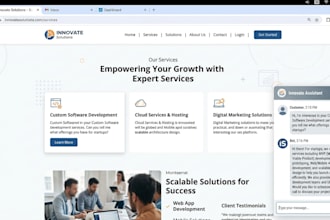 build ai chatbot automation for website, customer support bot business assistant