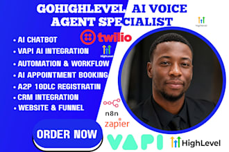 build gohighlevel ai voice agent vapi ai ghl workflow automation, ghl crm expert