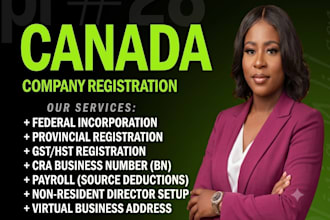 do canada company registration federal or provincial incorporation in 24hrs