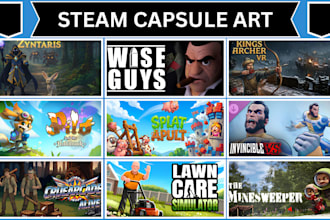 design steam capsule art steam capsule banner steam game poster steam cover art