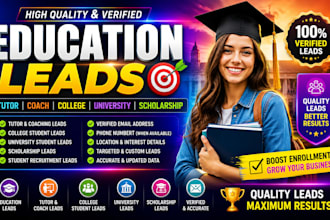 provide leads for schools, colleges and universities lead generation service