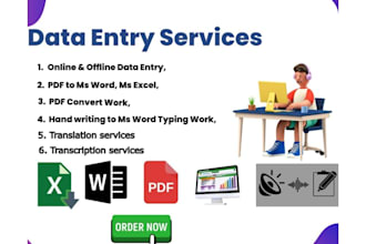 make reliable data entry and reliable customer service