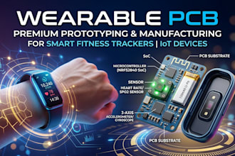 wearable electronics, fitness trackers and pcb prototypes
