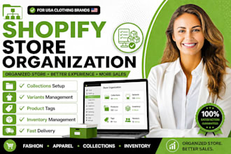 organise shopify collections variants tags and inventory management