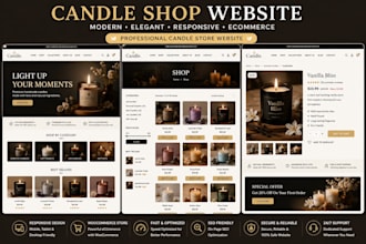 build candle store website