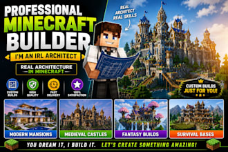 be your professional minecraft builder, im irl architect